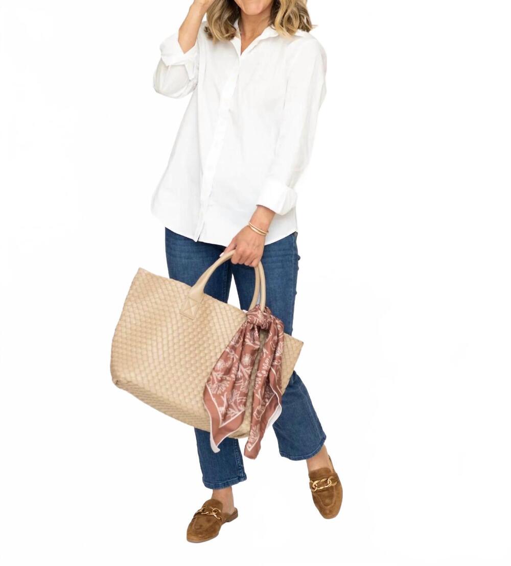 NEW THE SHIRT boyfriend button-up shirt in white